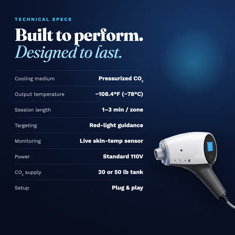 World Cryo technical specs